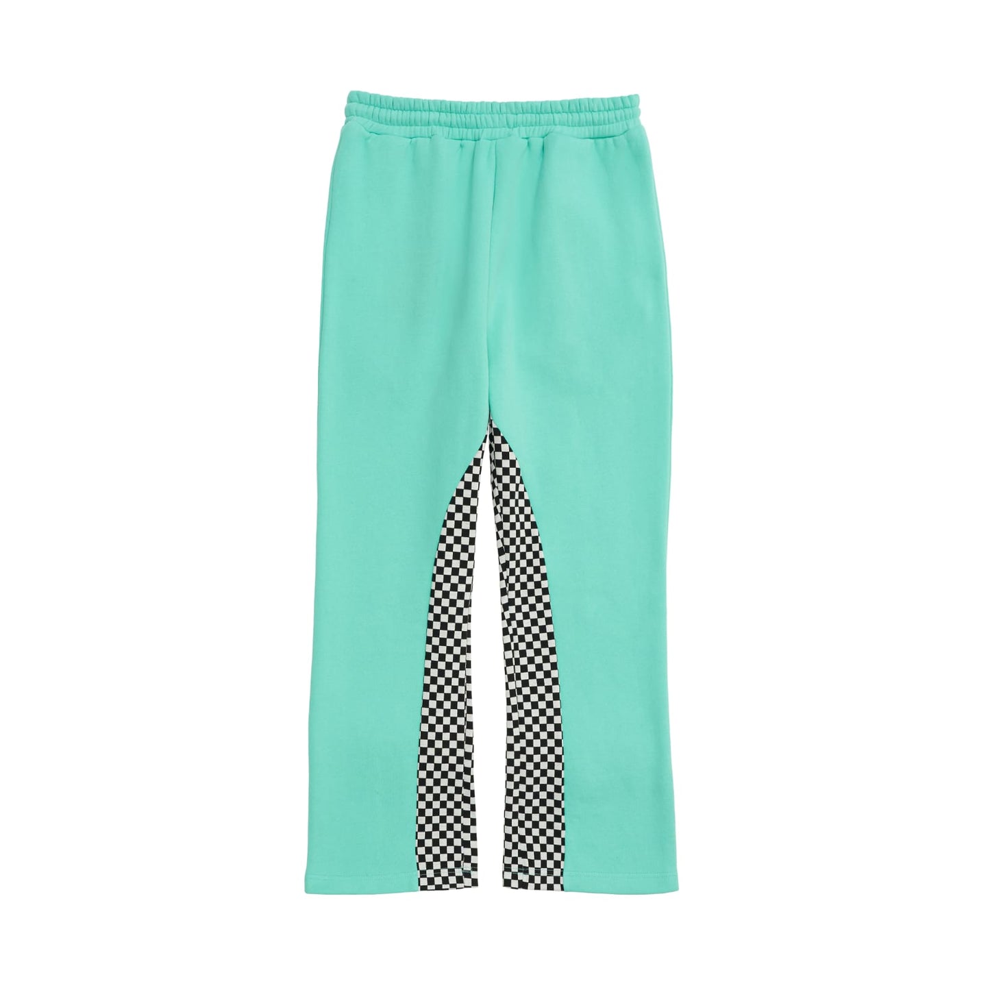 Checkered-Print-Flaired-Bottoms-in-Pastel-Green