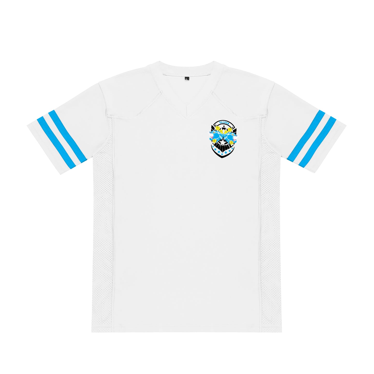 White-American-style-football-jersey-with-panther-print