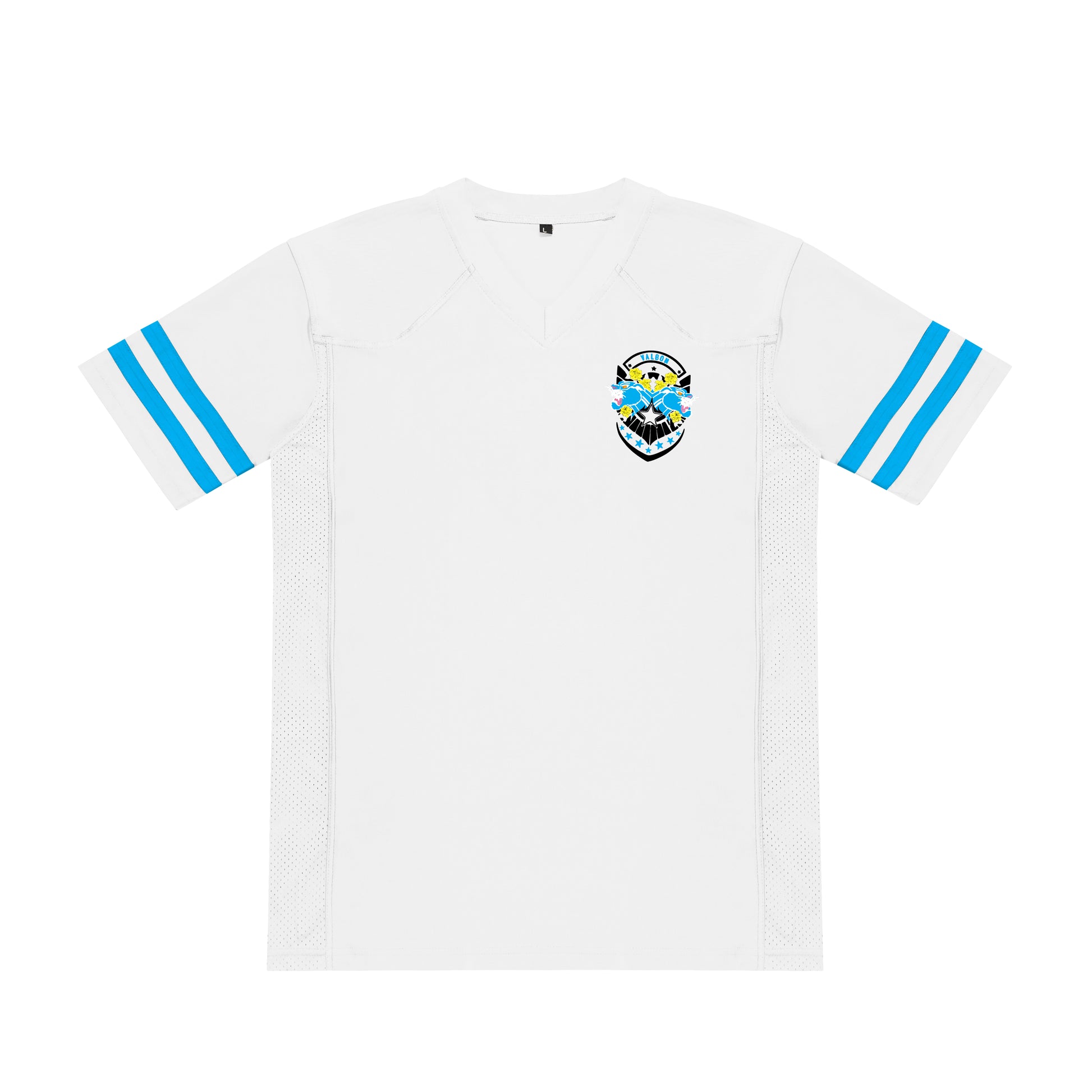White-American-style-football-jersey-with-panther-print